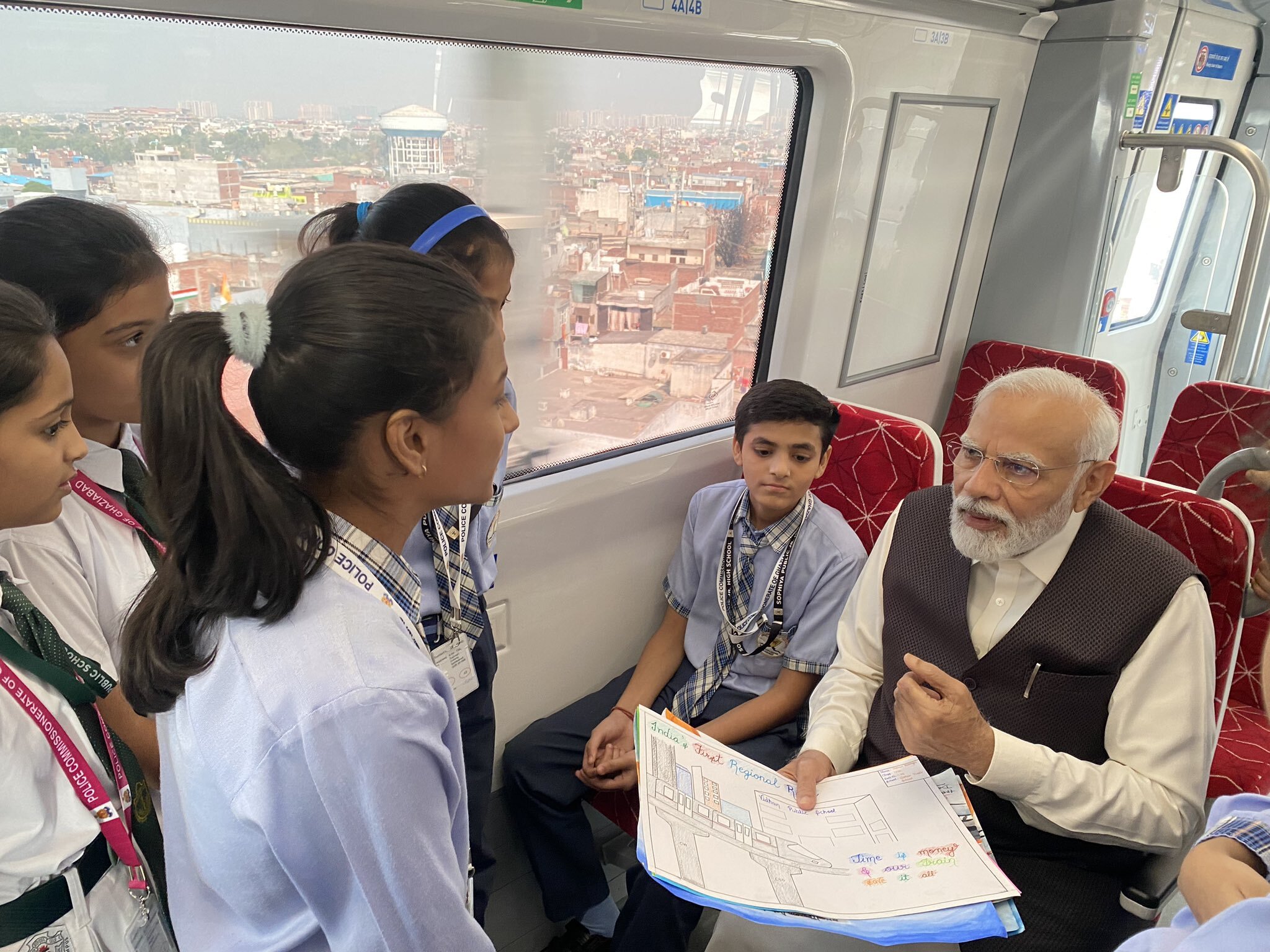 In Pics: PM Modi Launches RRTS Train in Uttar Pradesh - Oneindia