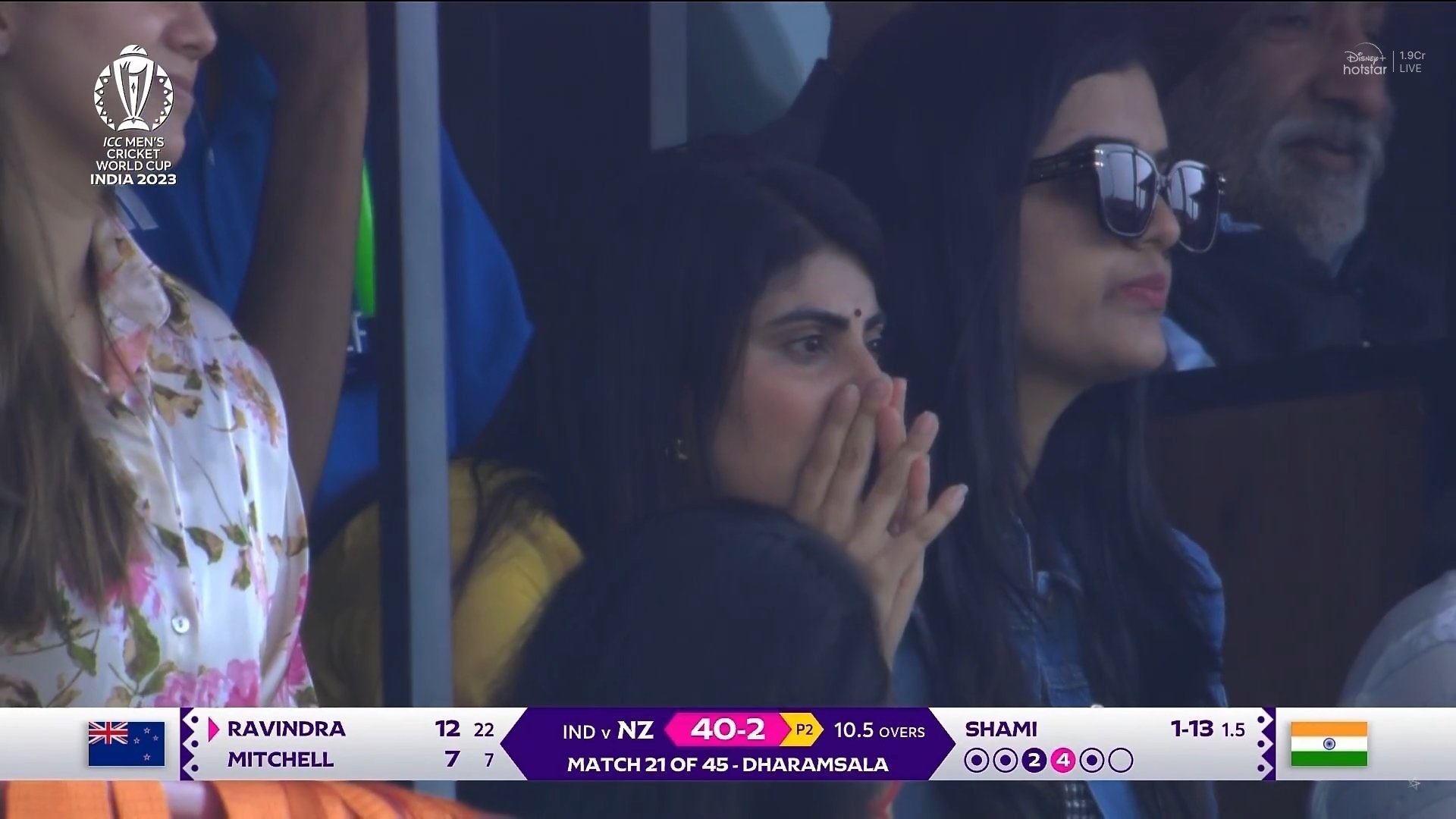 IND vs NZ, World Cup 2023: જાડેજાએ છોડ્યો કેચ, રિવાબાની પ્રતિક્રિયા