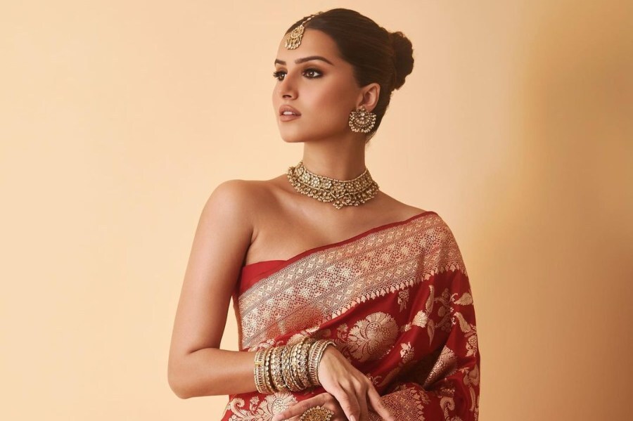 বেনারসি শাড়িতে অনন্যা তারা, ডিভার নয়া লুকে মজেছেন ফ্যানেরা  