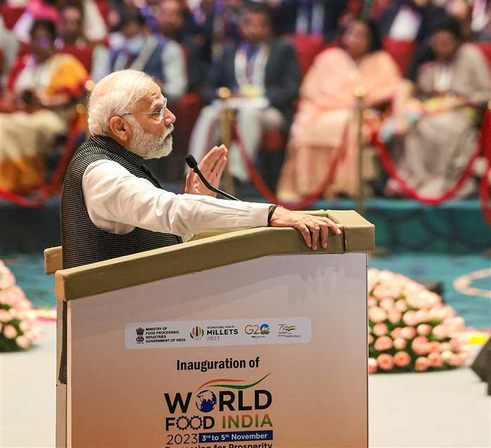 In Pics:  PM Modi Inaugurates World Food India 2023, Unveils Food Street