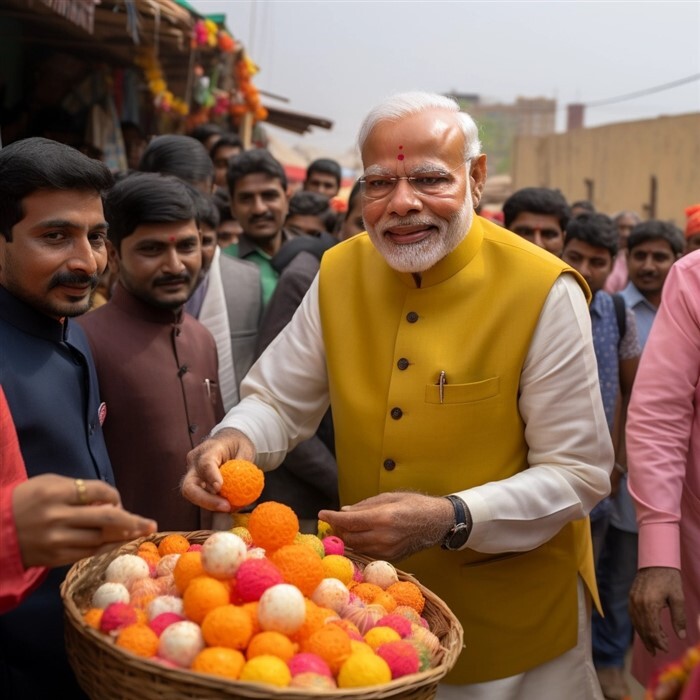 AI Photos: PM Narendra Modi Celebrating Rajasthan, MP & Chhattisgarh ...