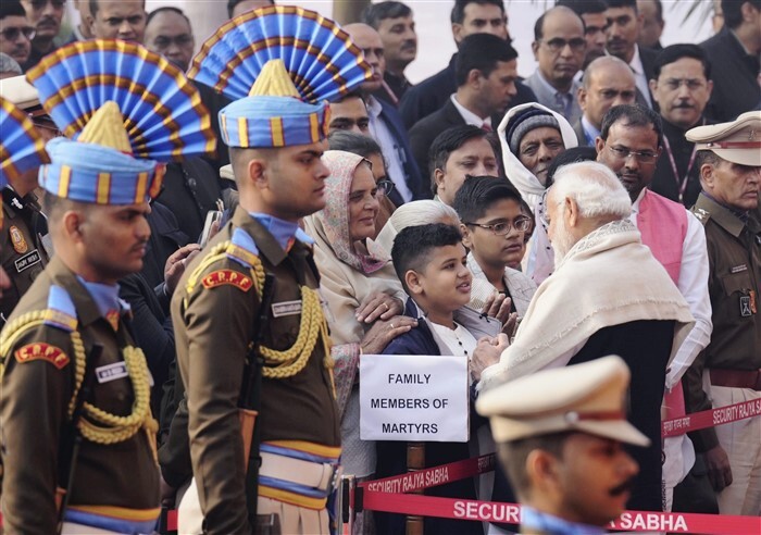 In Pics: PM Modi Pays Tribute to 2001 Parliament Attack Victims, Interacts with Families