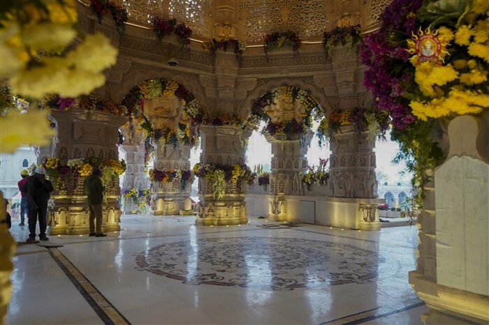 Ayodhya Ram Temple Inside View On The Eve Of Its Consecration Ceremony