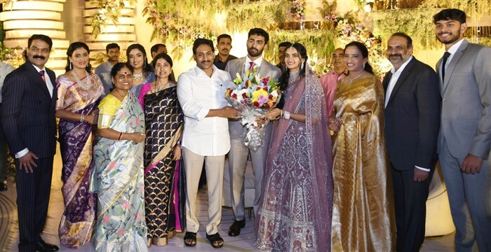In Pics: Andhra Pradesh CM YS Jagan at YS Sharmila’s Son’s Engagement