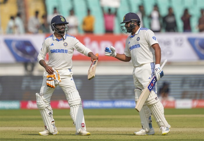 Ind vs Eng: ಜಡೇಜಾ, ರೋಹಿತ್, ಸರ್ಫರಾಜ್ ಉತ್ತಮ ಬ್ಯಾಟಿಂಗ್: ಮೊದಲ ದಿನ ಭಾರತ ...