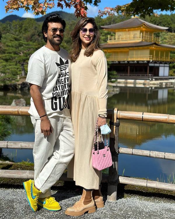 ram charan  with his wife