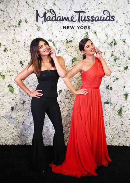 PC—known for her fame, glamour, and global recognition—has her wax figure spread across four Madame