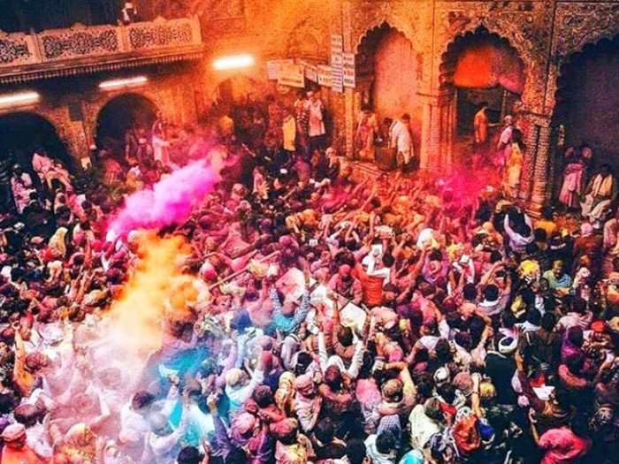 Barsana, located near Mathura, is renowned for its distinctive Lathmar Holi celebration. In this uni