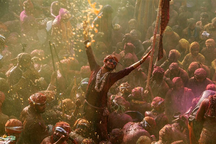Holi festival celebration in many parts of India