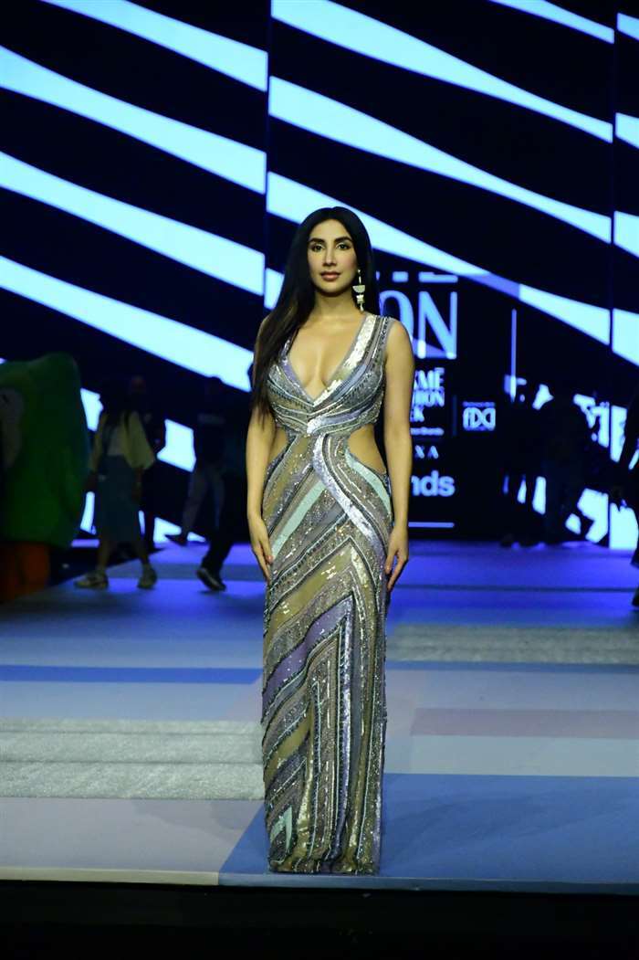 Parul Gulati, an actress and social media influencer, made her presence felt on the Lakme Fashion We
