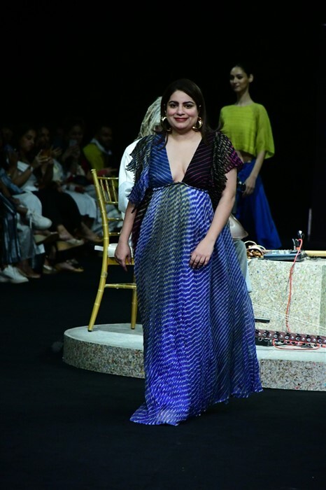 Malika Dua at the Lakme Fashion week.