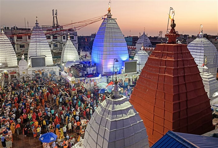 Devotees at Baba Baidyanath Dham on the Mahashivratri festival