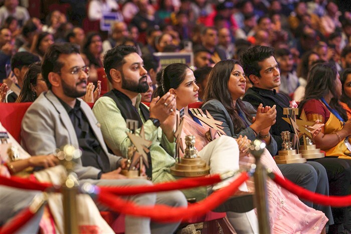 Kathawachak Jaya Kishori and others during the National Creators Awards 2024,