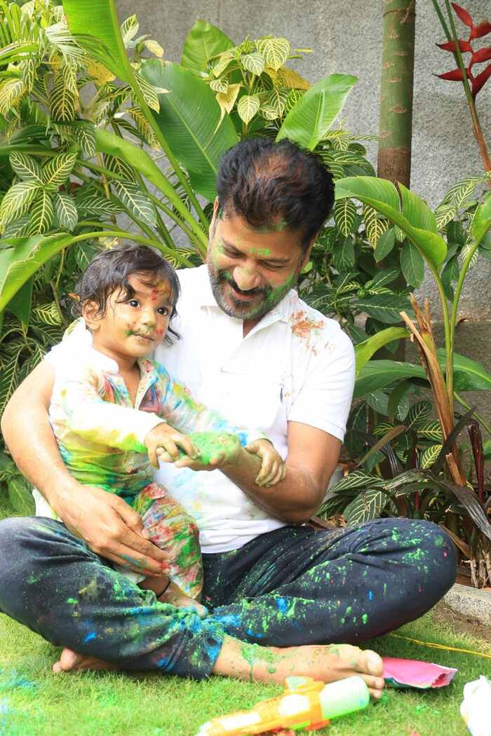 revanth reddy celebrates holi