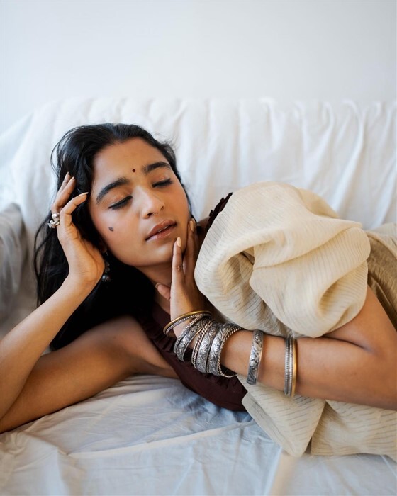 Actress Chaithra J Achar's gorgeous Saree photos