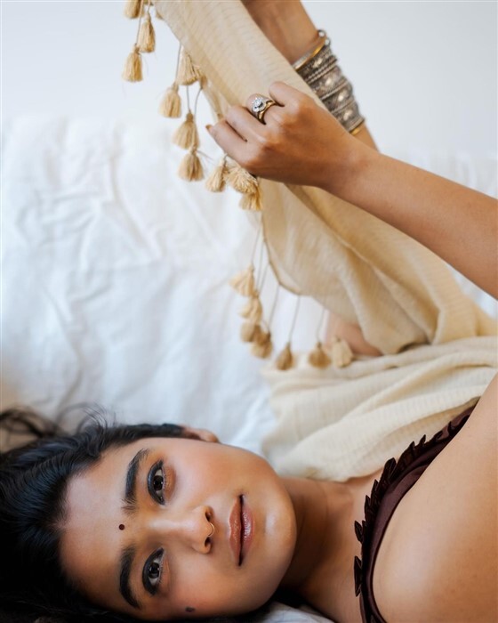 Actress Chaithra J Achar's gorgeous Saree photos