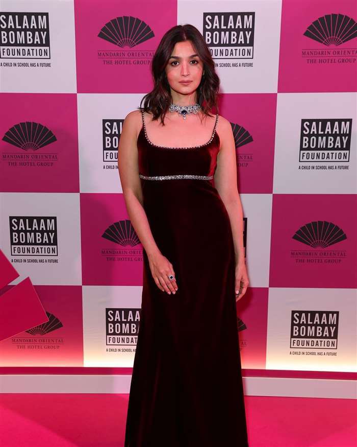 As the Indian brand ambassador for the luxury label Gucci, Alia adorned herself in a breathtaking ma