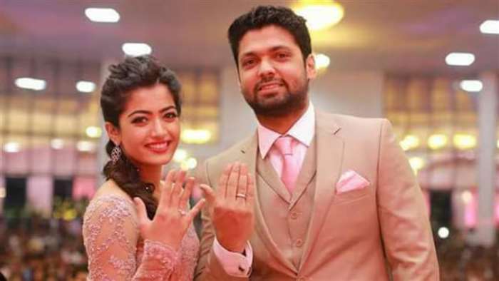 Rashmika got engaged to her co-star, Rakshit Shetty