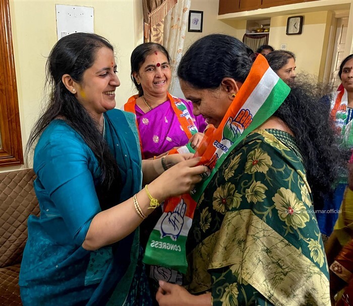 Lok Sabha Election 2024 DK Shivakumar Wife Usha Campaigns for Congress Candidate DK Suresh