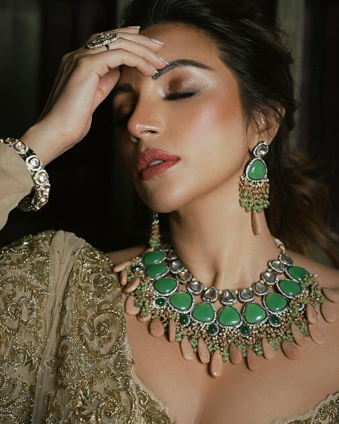 shama sikander saree look