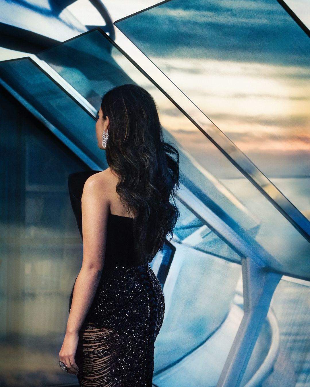 Isha Ambani  in black bodycon dress