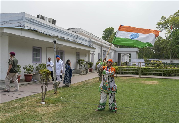 Congress party headquarter on the day of counting of votes for Lok Sabha polls, in New Delhi.