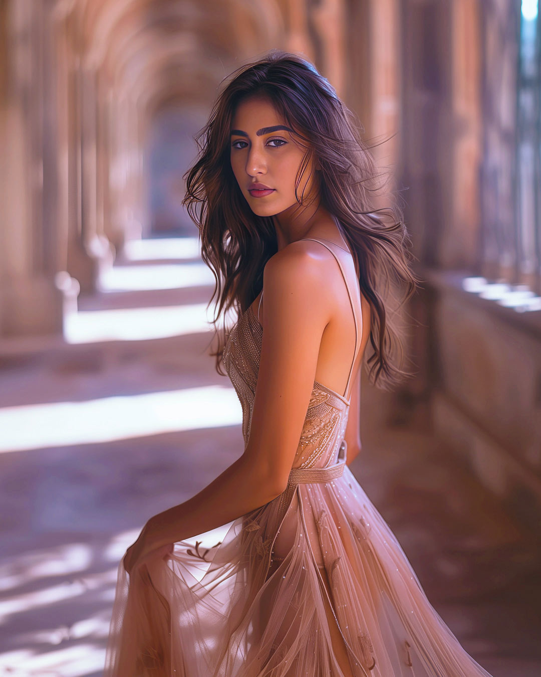 Zara is the creation of Rahul Choudhry, a “digital media maven.” She made it to the top ten in Miss AI.