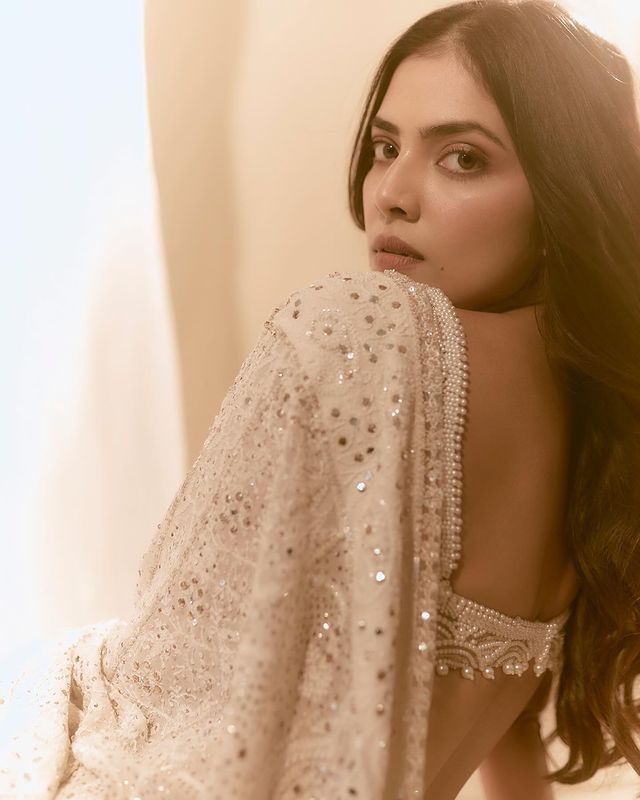 malavika mohanan saree look