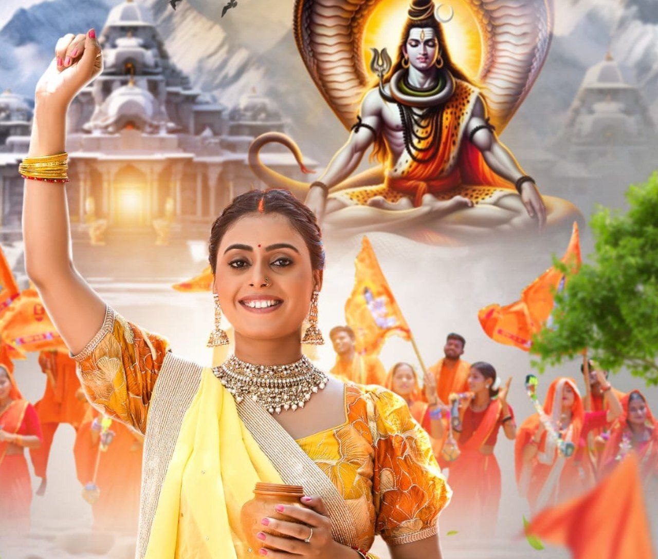 शिव की भक्ति में लीन नज़र आई काजल त्रिपाठी