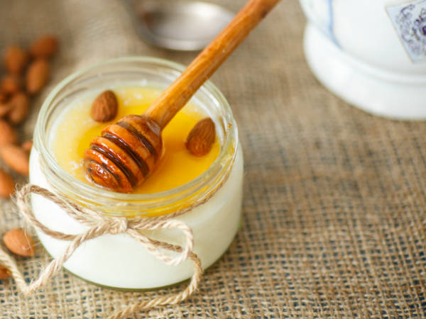 curd with honey