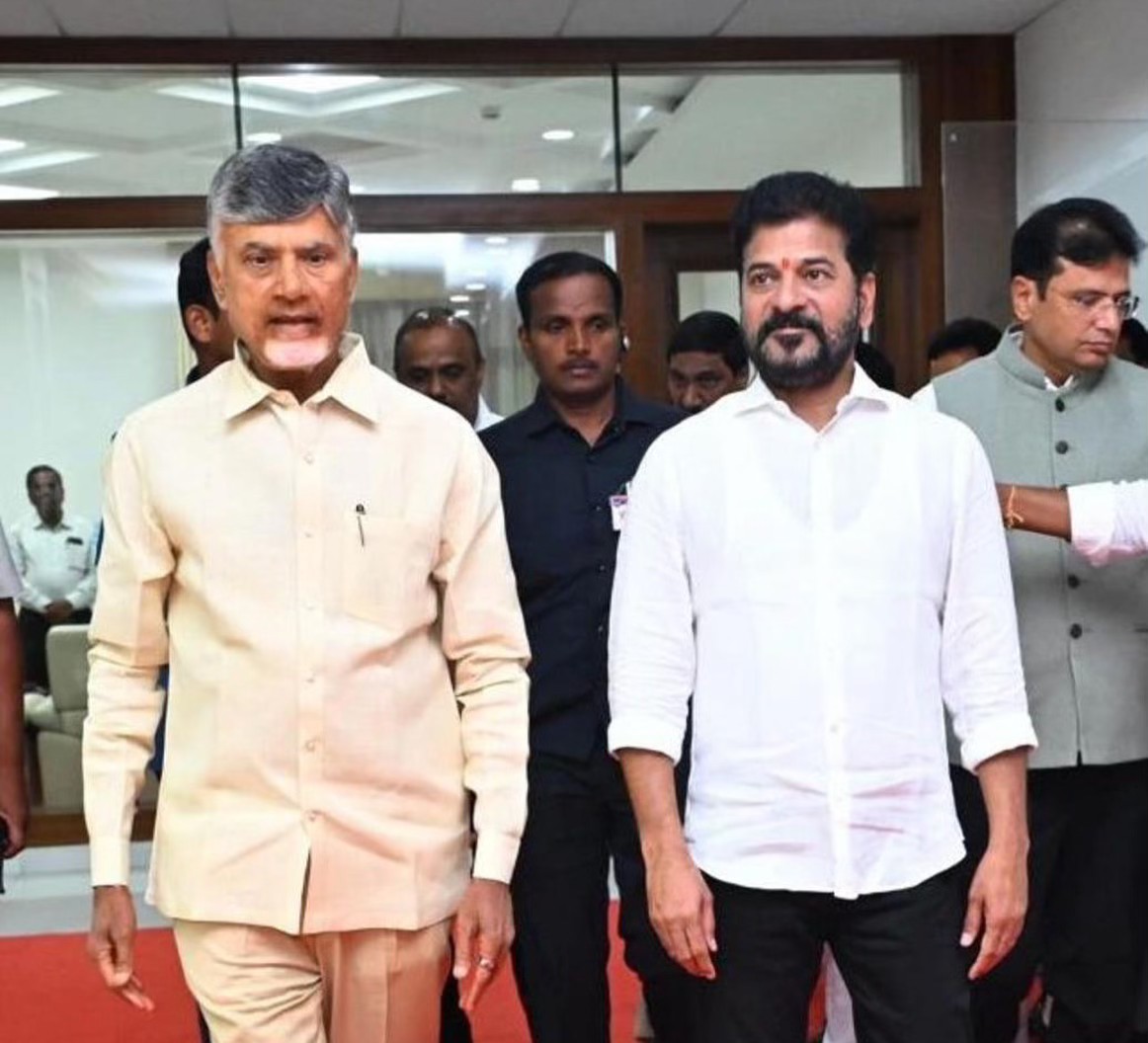 Chandrababu naidu and Revanth Reddy meeting