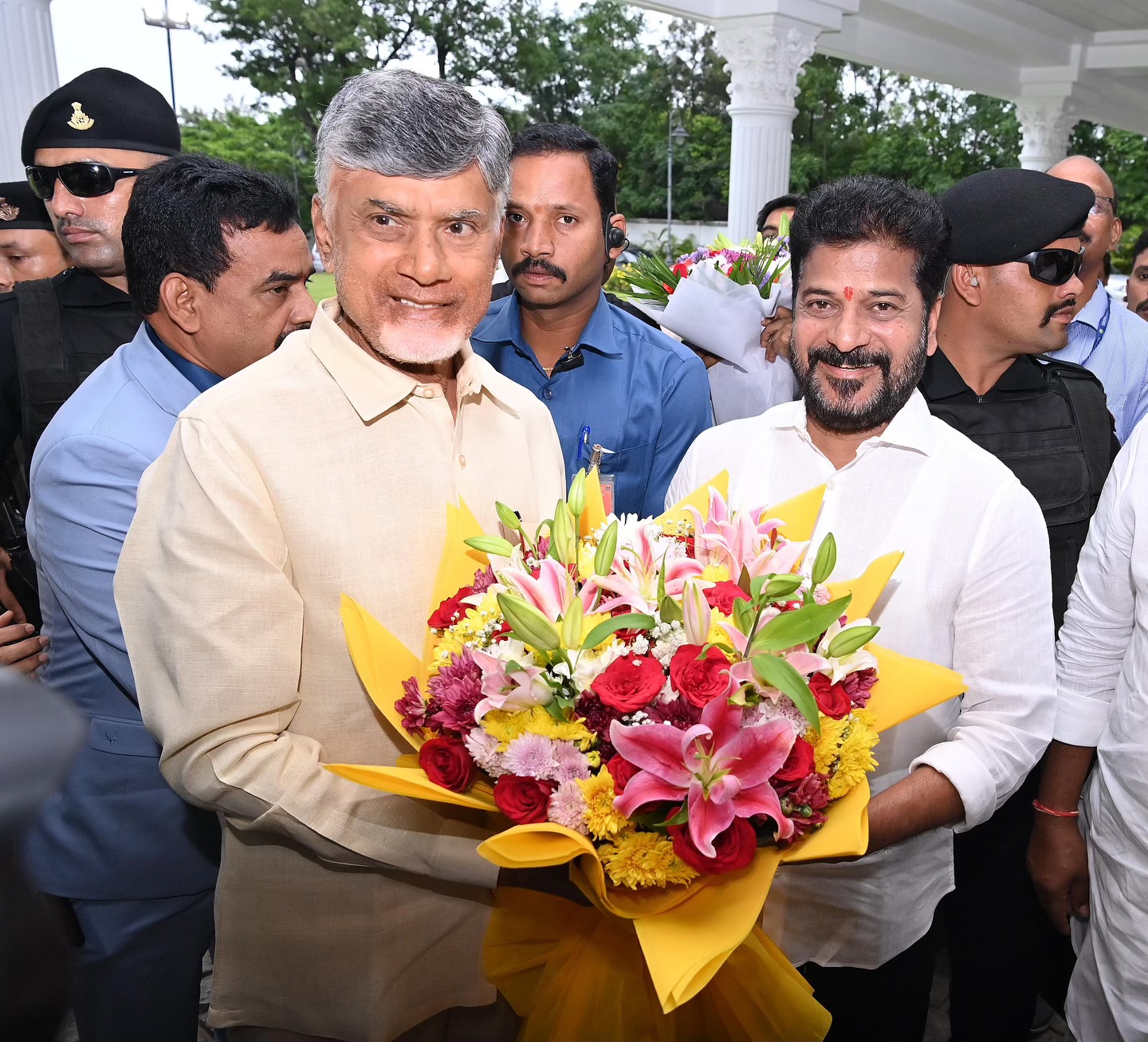 Chandrababu naidu and Revanth Reddy meeting
