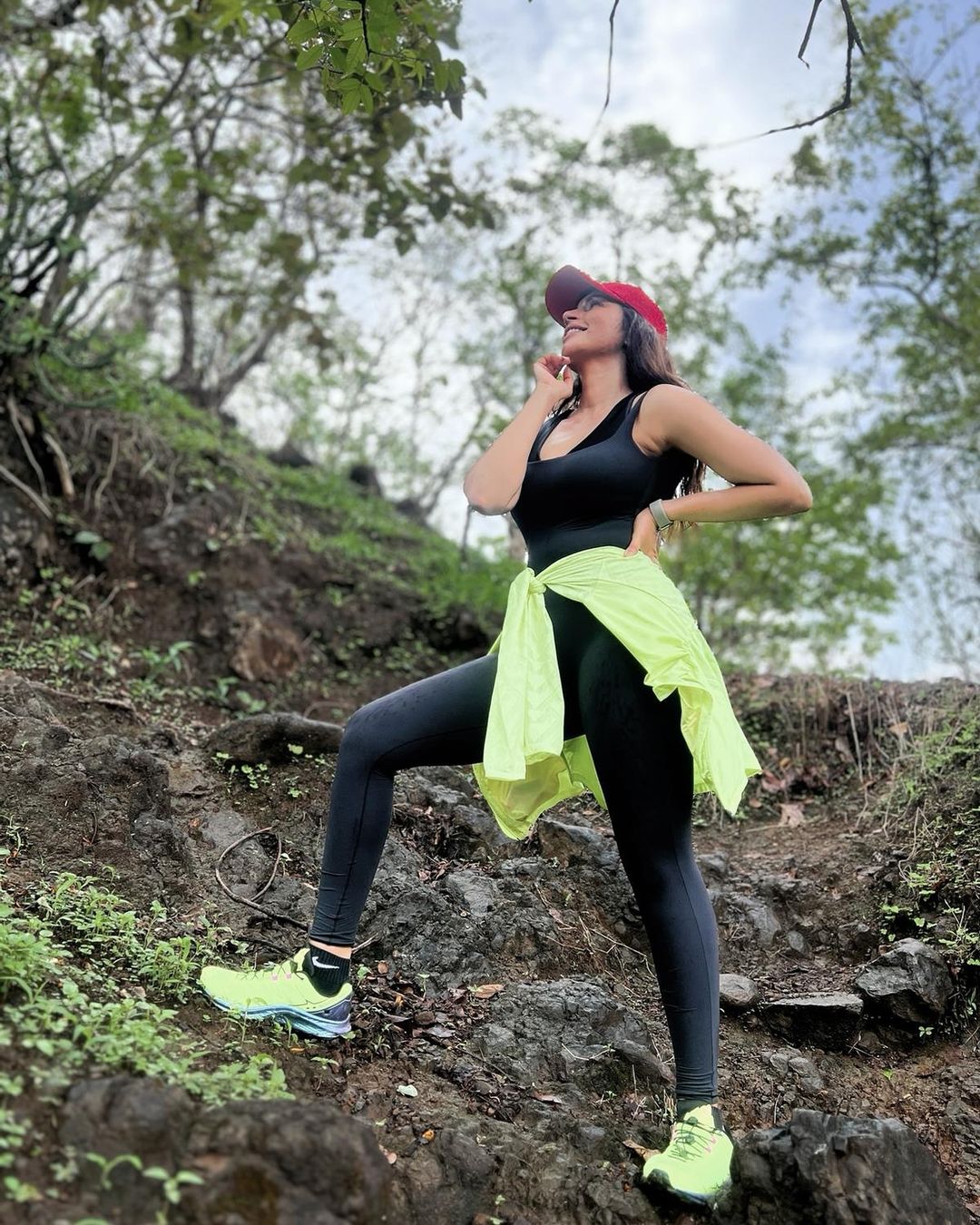 Shama Sikander trekking pics
