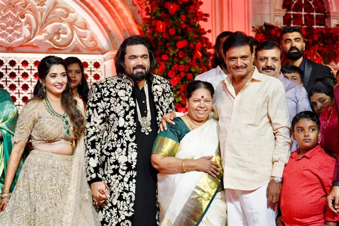 Kannada Film Director Tharun Sudhir And Sonal Monteiro Marriage Reception