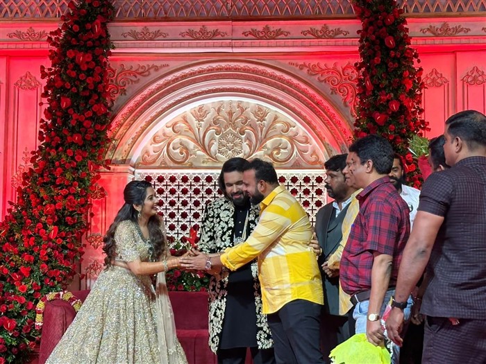 Kannada Film Director Tharun Sudhir And Sonal Monteiro Marriage Reception