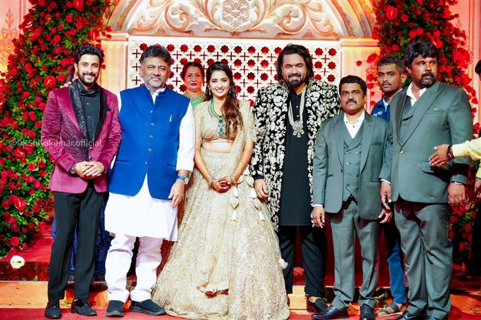 Kannada Film Director Tharun Sudhir And Sonal Monteiro Marriage Reception