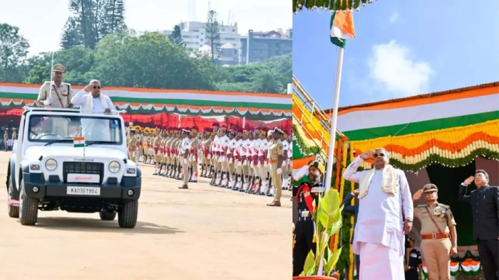 Photos of 78th Independence Day celebrations across Karnataka today