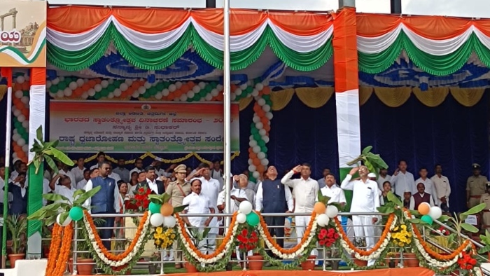 Photos of 78th Independence Day celebrations across Karnataka today