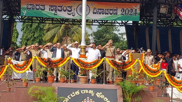 Photos of 78th Independence Day celebrations across Karnataka today
