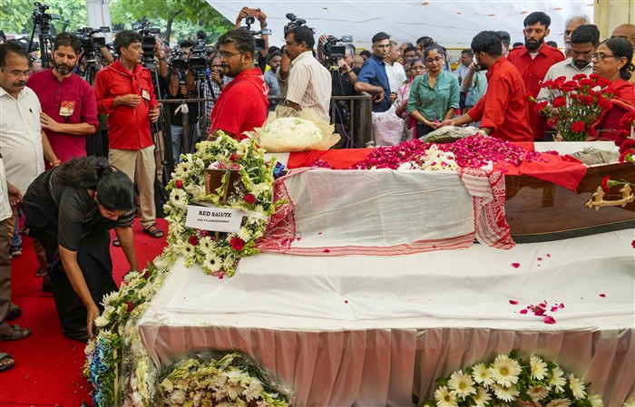Last Journey Of CPIM General Secretary Sitaram Yechury