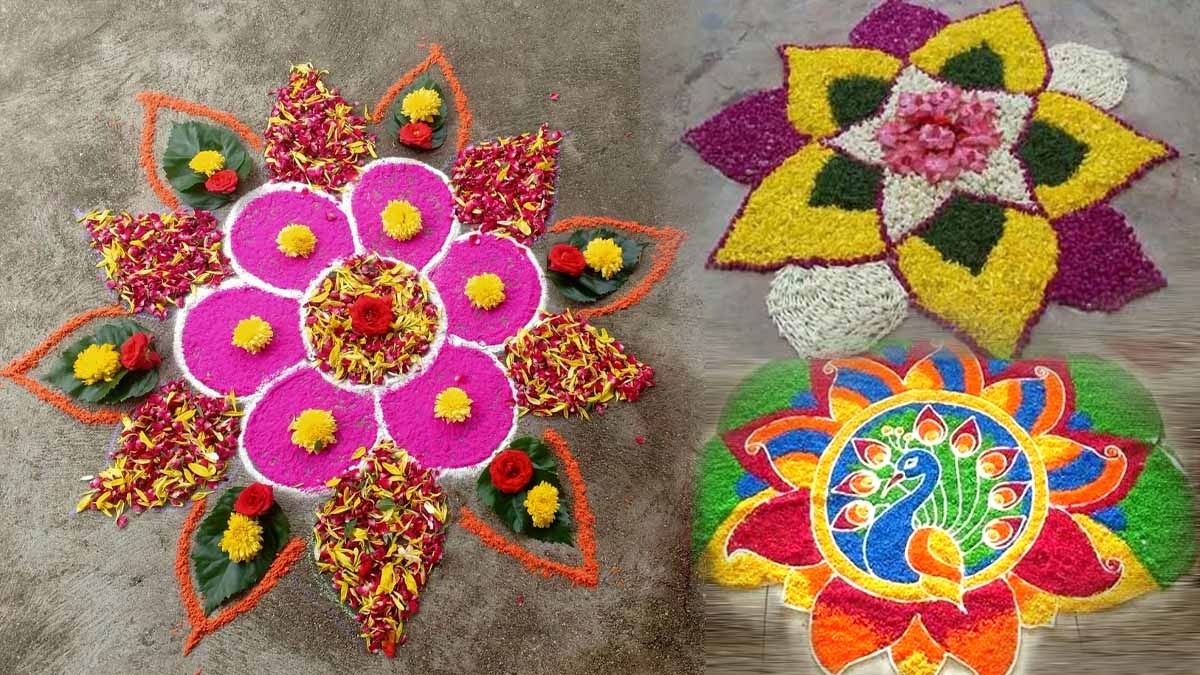 simple and beautiful rangoli design