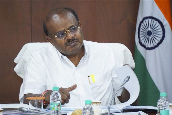 Union Minister HD Kumaraswamy Drives Electric Vehicle