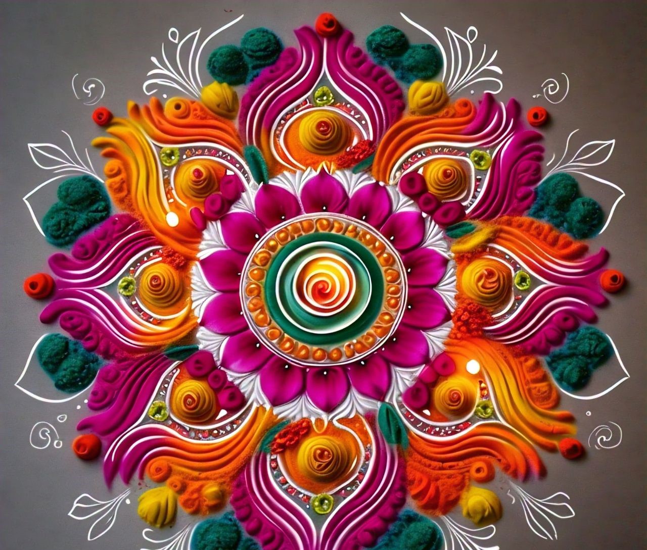 latest rangoli design