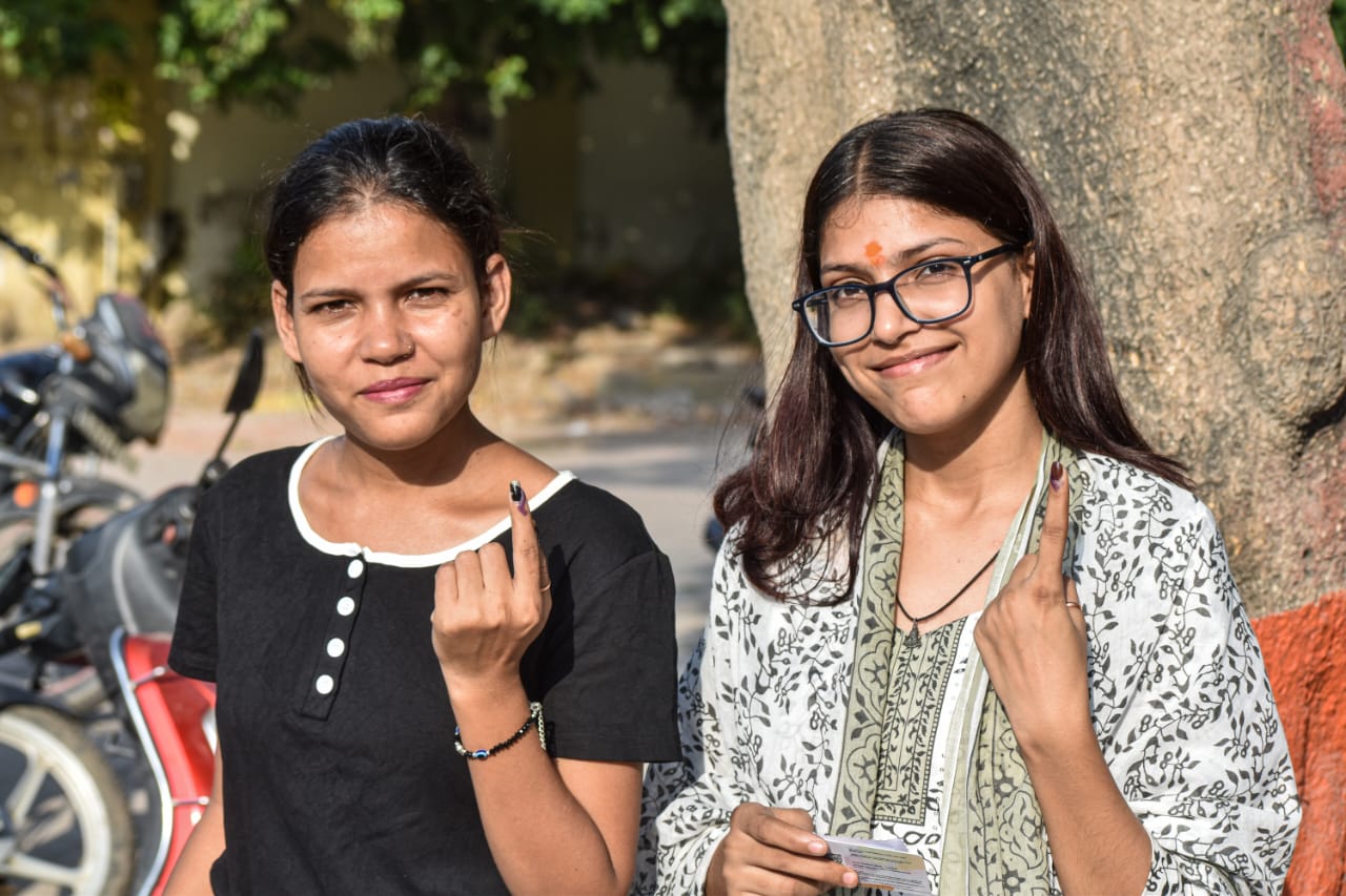 Voting kicked off in the Badshah constituency at booth number 388.