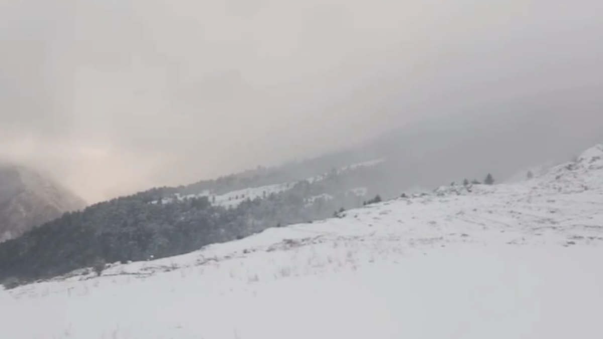 uttarakhand weather photos Snowfall First spectacular snowfall of the season