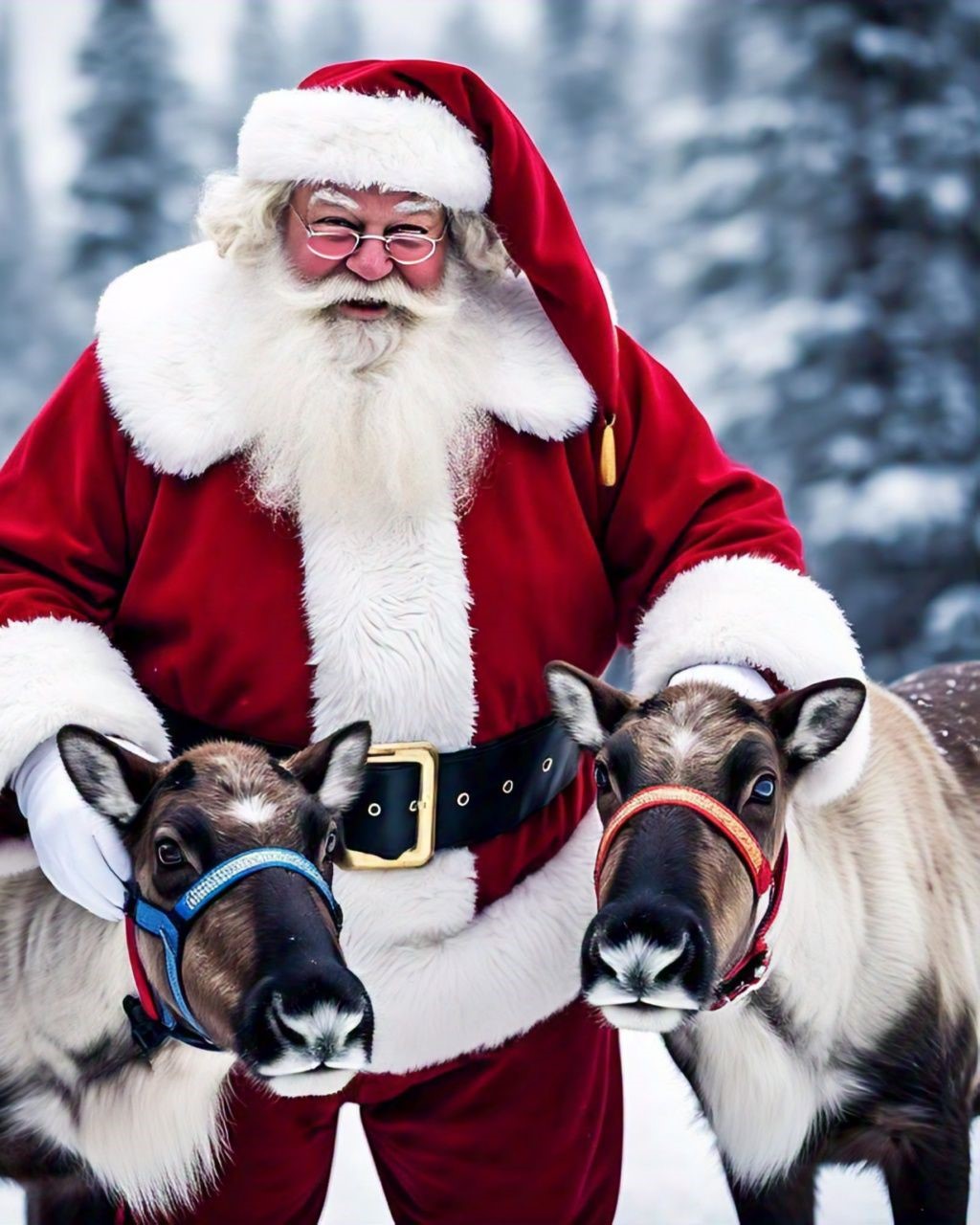 why santa claus wear red and white clothes