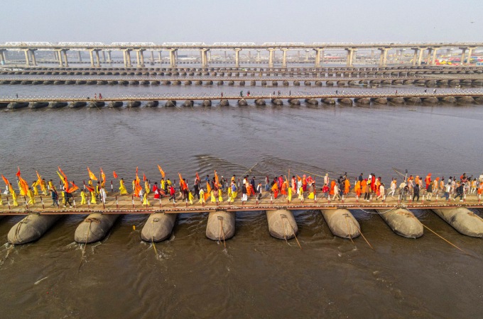 Photos Of The Special Moment At The Beginning Of The Prayagraj Maha Kumbh Mela