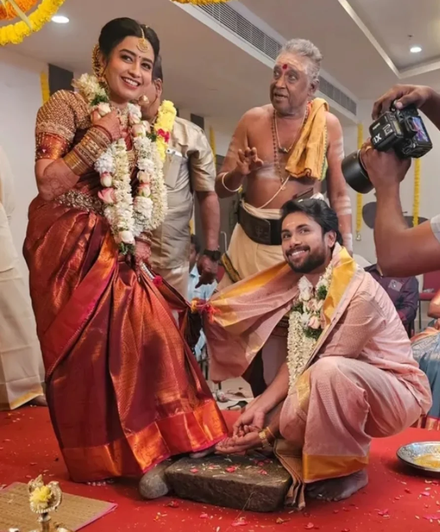 sangeetha and aravind marrige photos