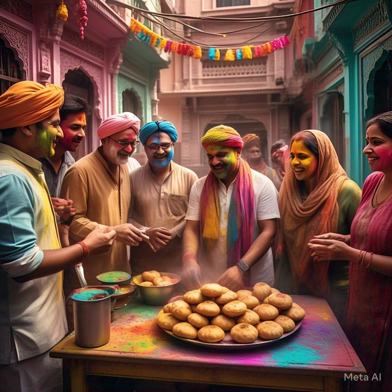 Holi traditional dishes