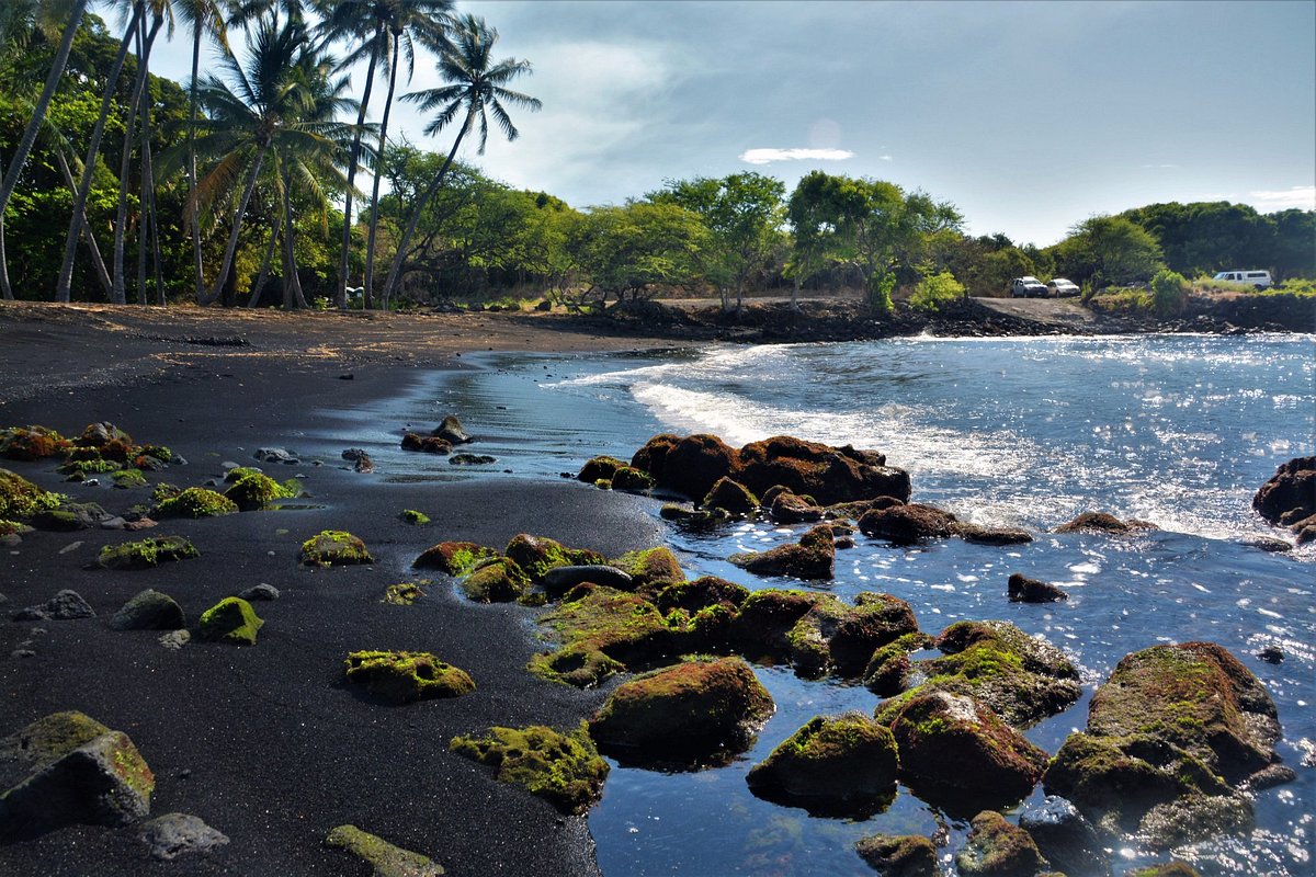 Punalu'u Black Sand Beach, Hawai